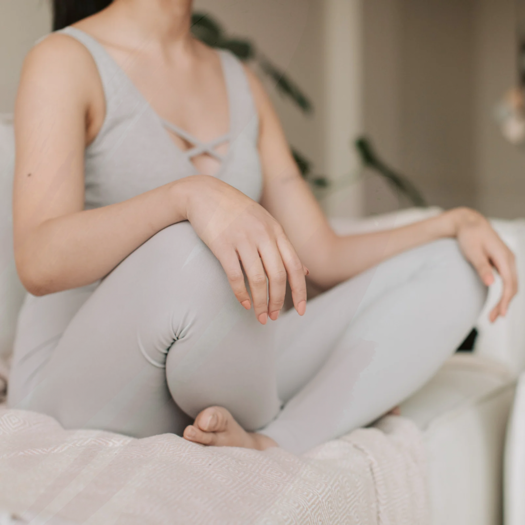 Peaceful meditation pose